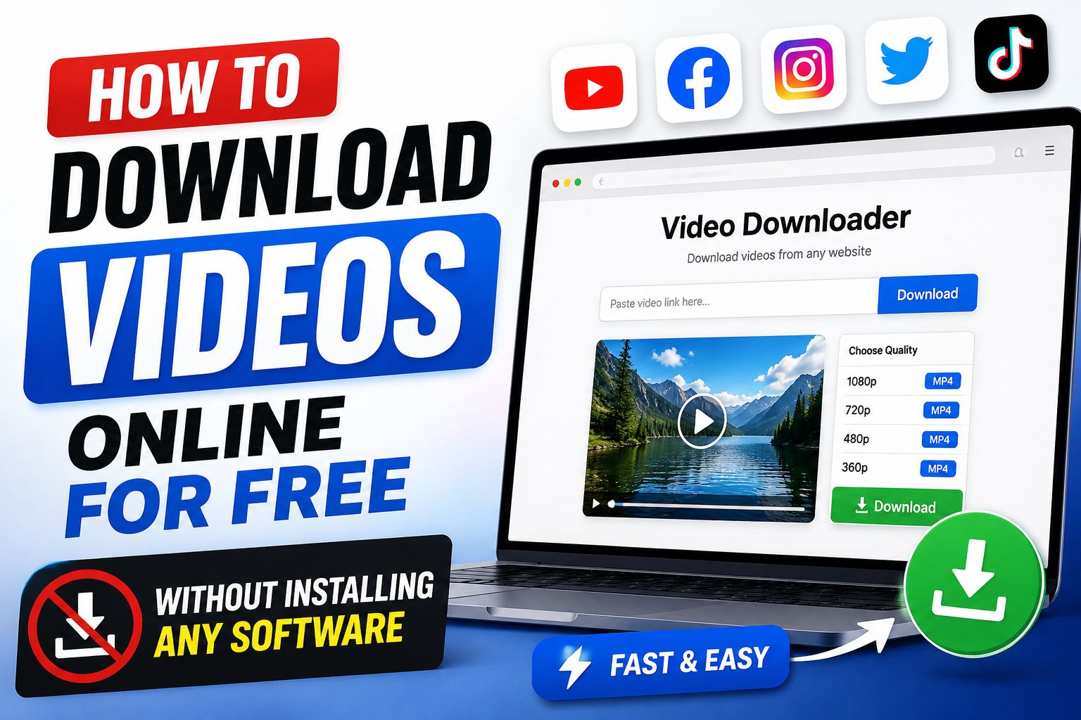 How to Download Videos Online for Free Without Installing Any software